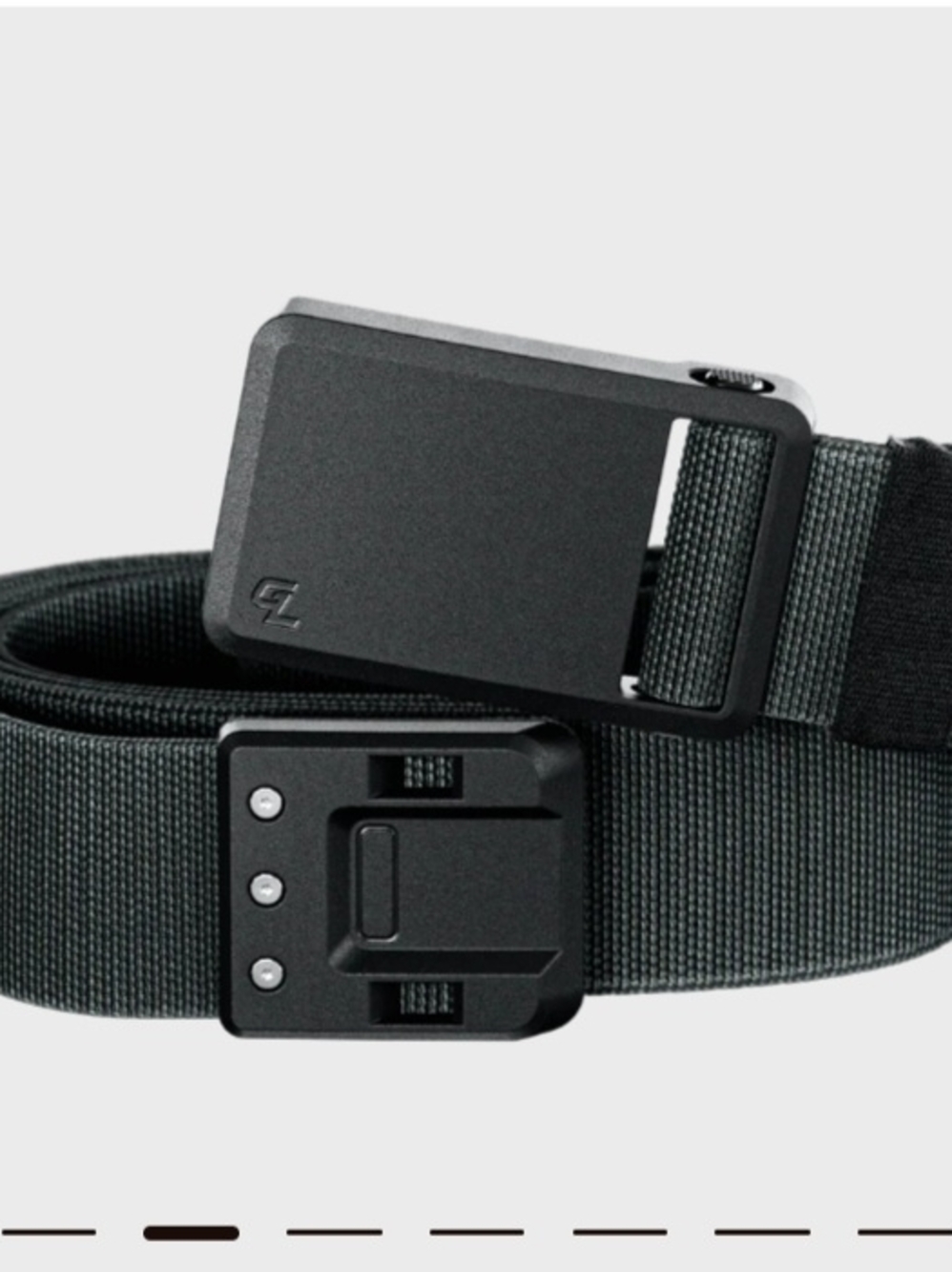 Groove Belt with Quick-Release Buckle - Black
